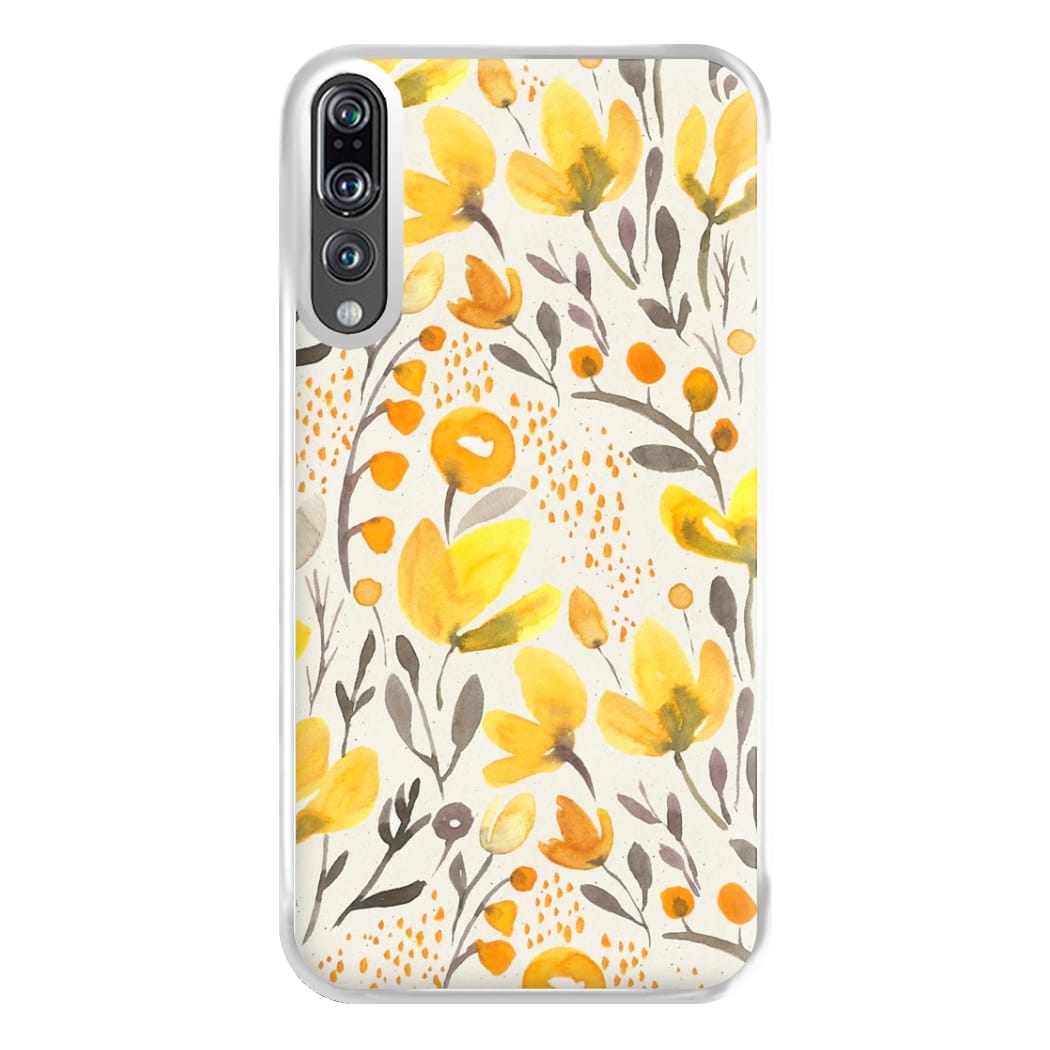 Yellow Field Floral Phone Case for Huawei P20 Pro