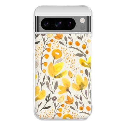 Yellow Field Floral Phone Case for Google Pixel 8 Pro