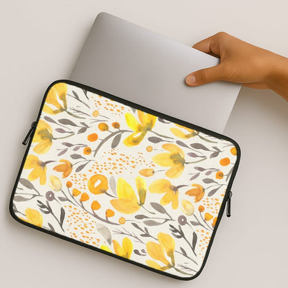 Yellow Field Floral MacBook Case