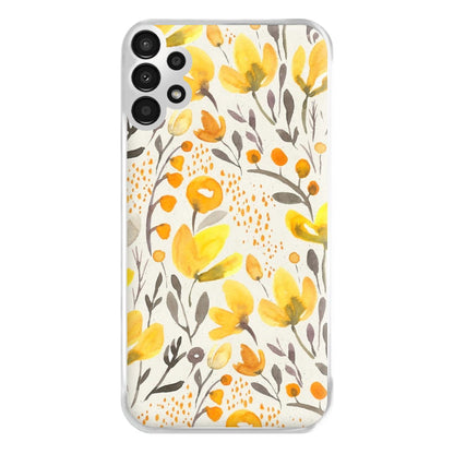 Yellow Field Floral Phone Case for Galaxy A13