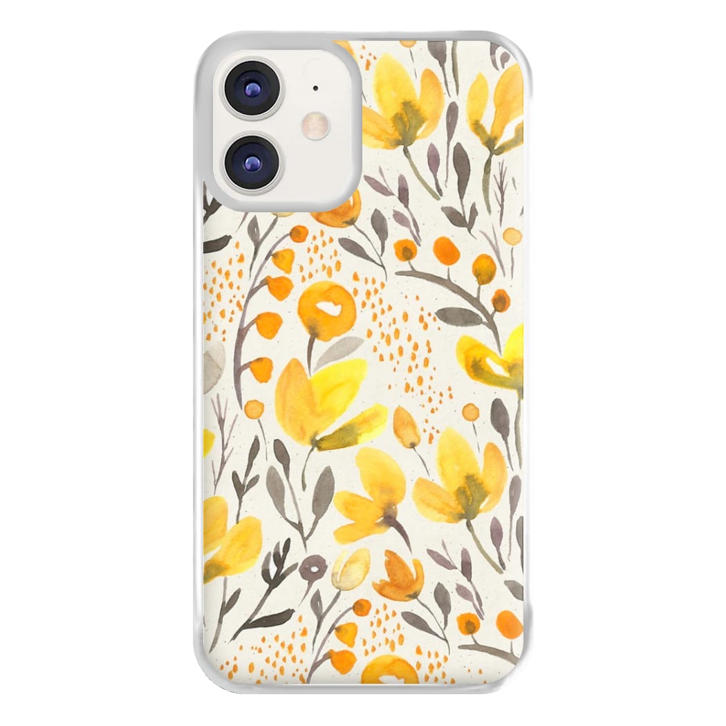 Yellow Field Floral Phone Case for iPhone 12 / 12 Pro