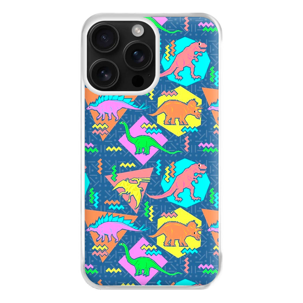 Nineties Dinosaurs Pattern Phone Case