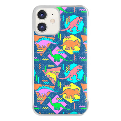 Nineties Dinosaurs Pattern Phone Case for iPhone 12 / 12 Pro