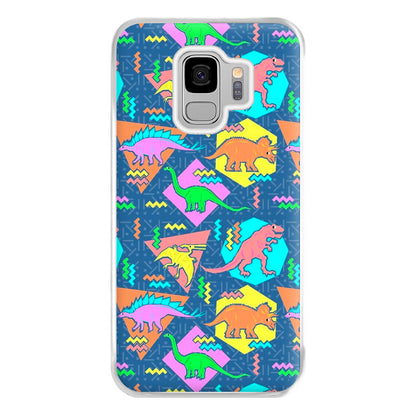 Nineties Dinosaurs Pattern Phone Case for Galaxy S9 Plus