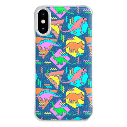 Nineties Dinosaurs Pattern Phone Case for iPhone XS Max