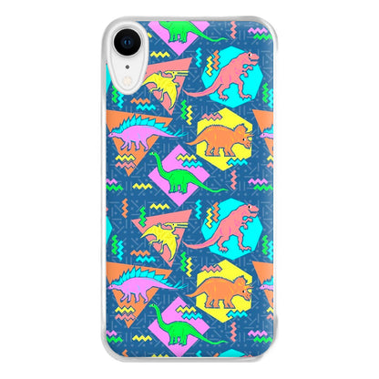 Nineties Dinosaurs Pattern Phone Case for iPhone XR