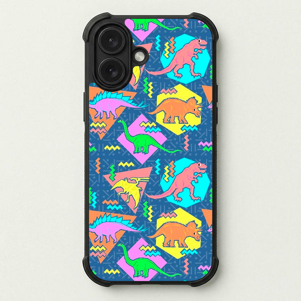 Nineties Dinosaurs Pattern Phone Case — Bumper case