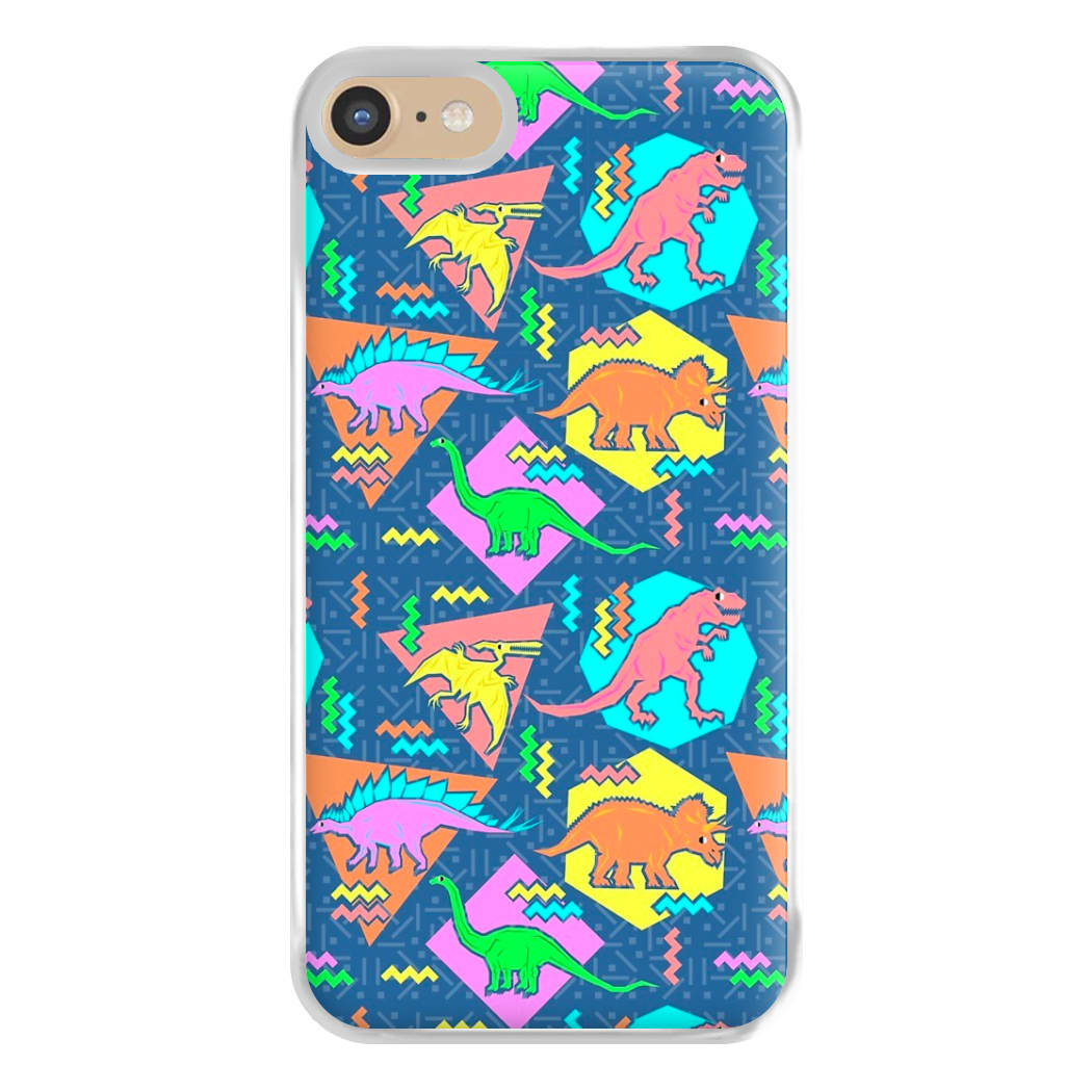 Nineties Dinosaurs Pattern Phone Case for iPhone 6 / 7 / 8 / SE