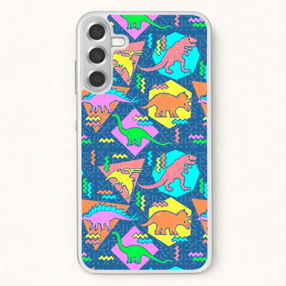 Nineties Dinosaurs Pattern Phone Case for Galaxy A57