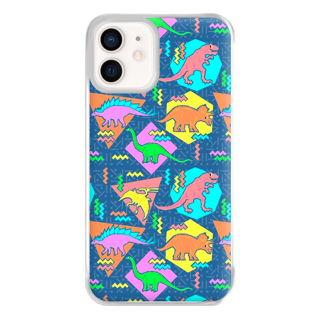 Nineties Dinosaurs Pattern Phone Case for iPhone 13 Mini