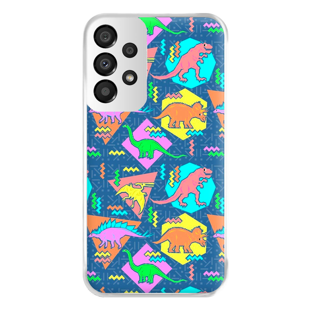 Nineties Dinosaurs Pattern Phone Case for Galaxy A33