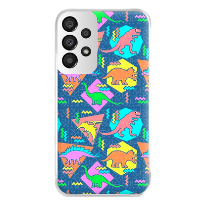 Nineties Dinosaurs Pattern Phone Case for Galaxy A33