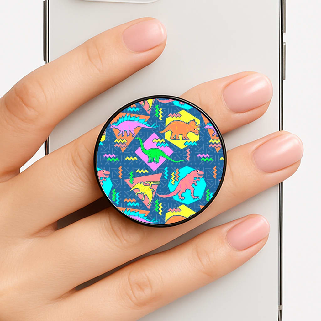 Nineties Dinosaurs Pattern Phone Grip