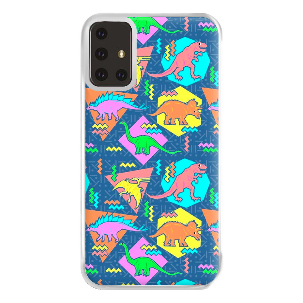 Nineties Dinosaurs Pattern Phone Case for Galaxy A71