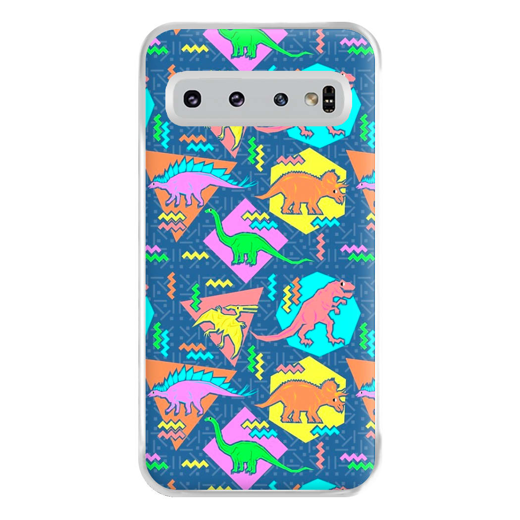 Nineties Dinosaurs Pattern Phone Case for Galaxy S10 Plus