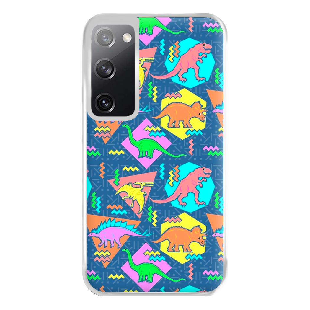 Nineties Dinosaurs Pattern Phone Case for Galaxy S20