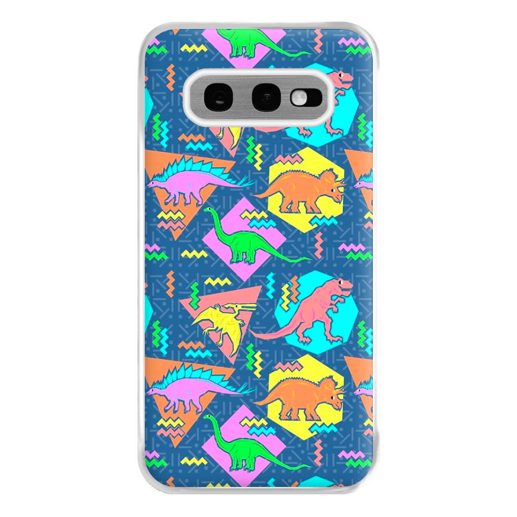 Nineties Dinosaurs Pattern Phone Case for Galaxy S10e