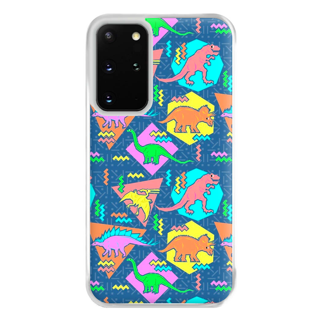 Nineties Dinosaurs Pattern Phone Case for Galaxy S20 Plus