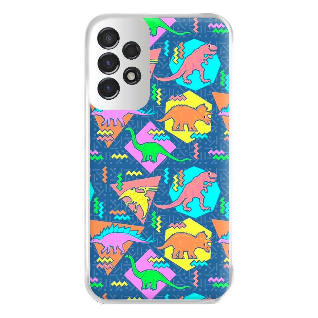 Nineties Dinosaurs Pattern Phone Case for Galaxy A53