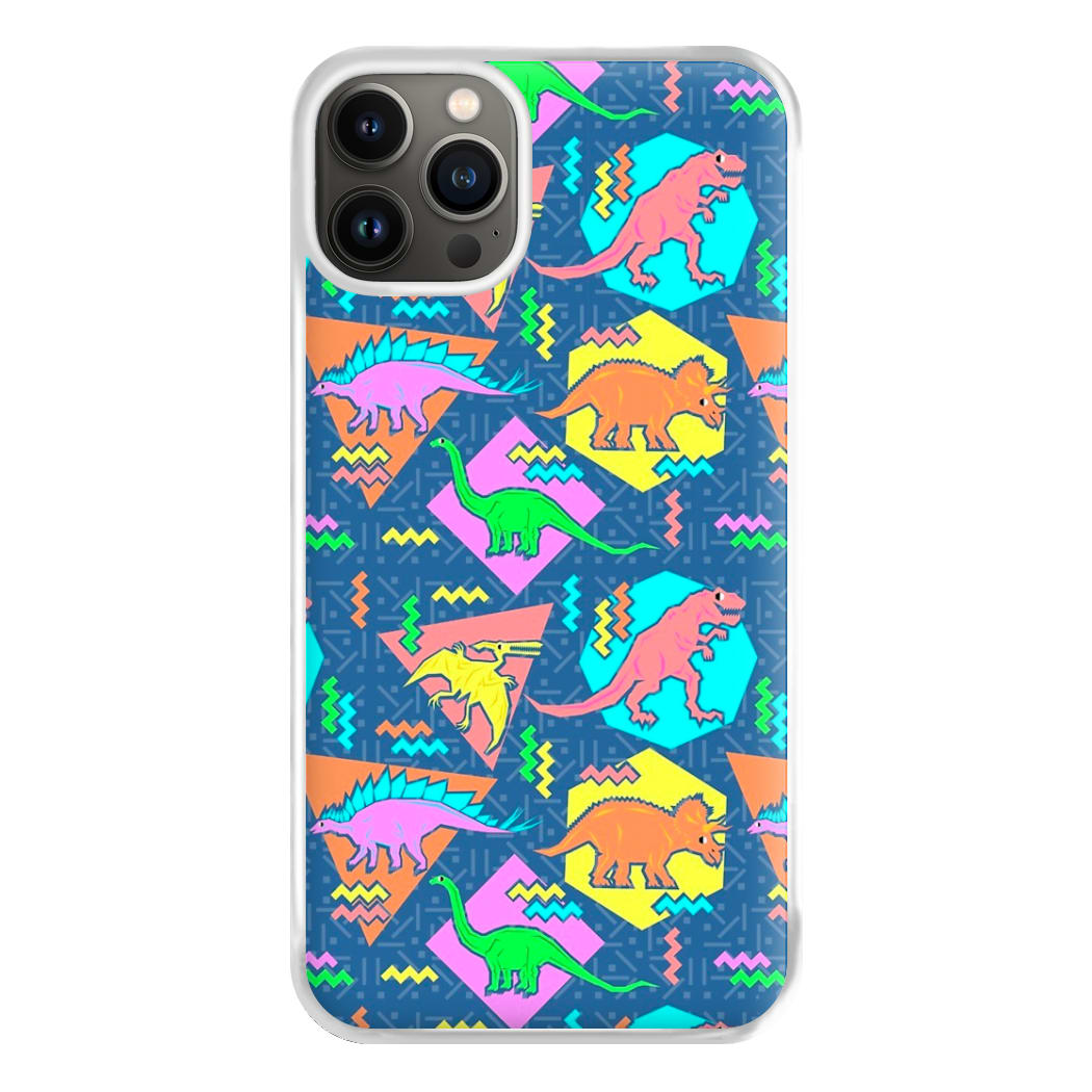 Nineties Dinosaurs Pattern Phone Case for iPhone 13