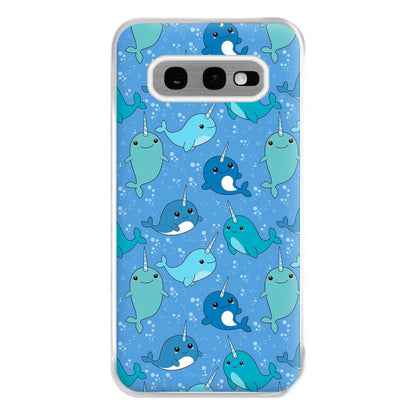 Narwhal Pattern Phone Case for Galaxy S10e