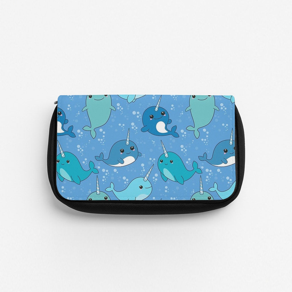 Narwhal Pattern Pencil Case