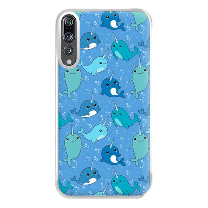 Narwhal Pattern Phone Case for Huawei P20 Pro