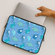 Narwhal Pattern Laptop Sleeve 2