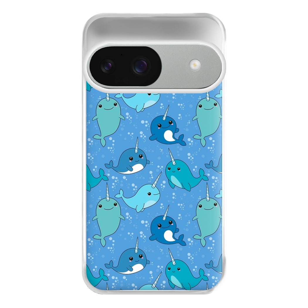 Narwhal Pattern Phone Case for Google Pixel 9 / 9 Pro