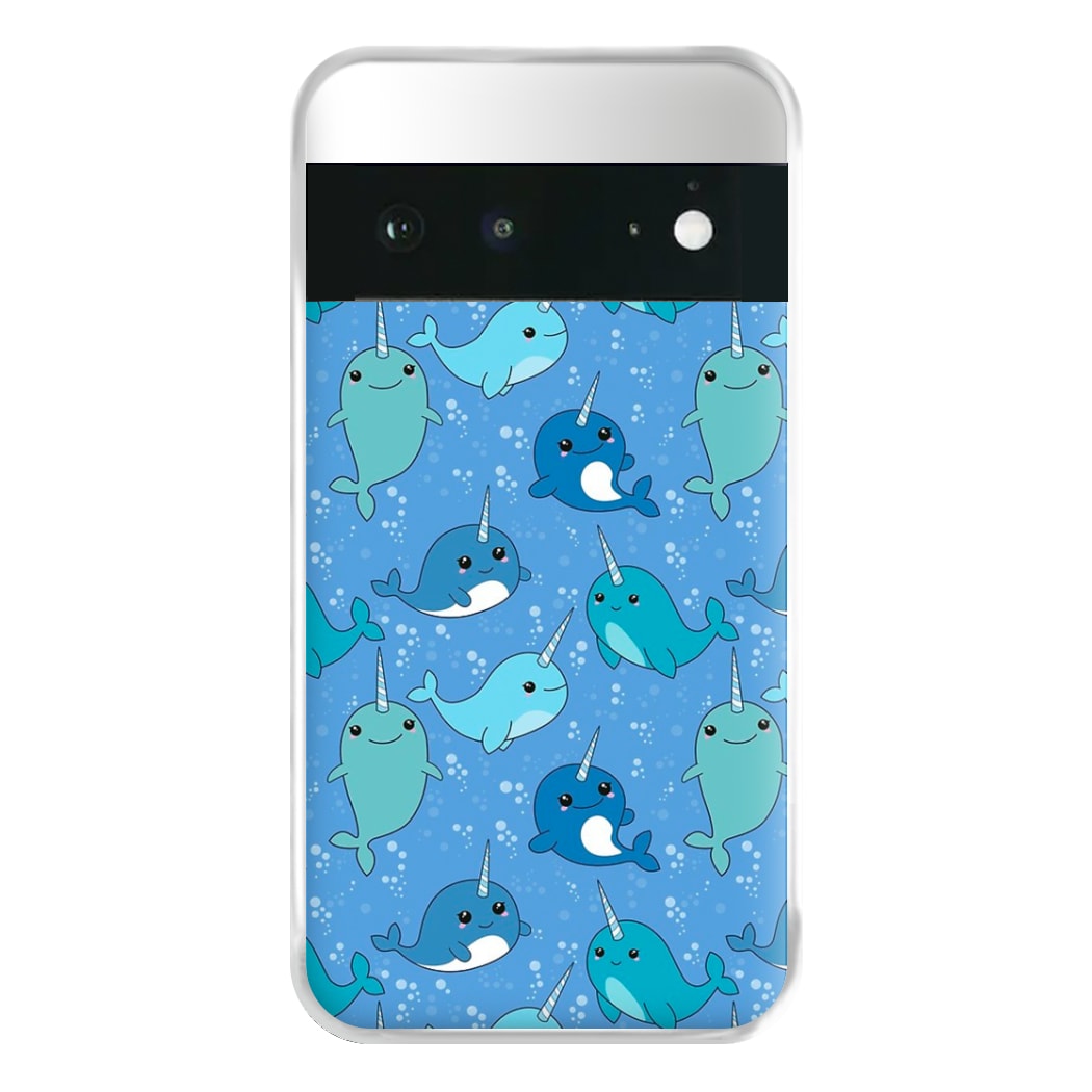 Narwhal Pattern Phone Case for Google Pixel 6a