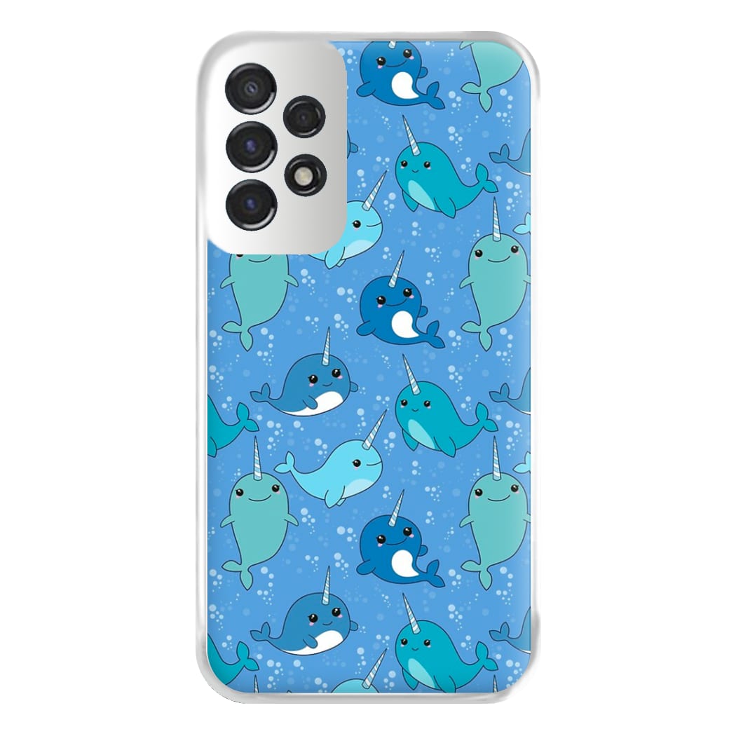 Narwhal Pattern Phone Case for Galaxy A53