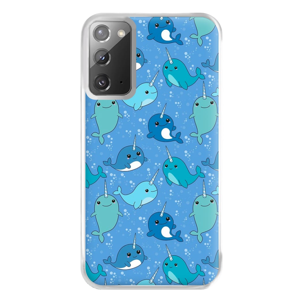 Narwhal Pattern Phone Case for Galaxy Note 20 Ultra