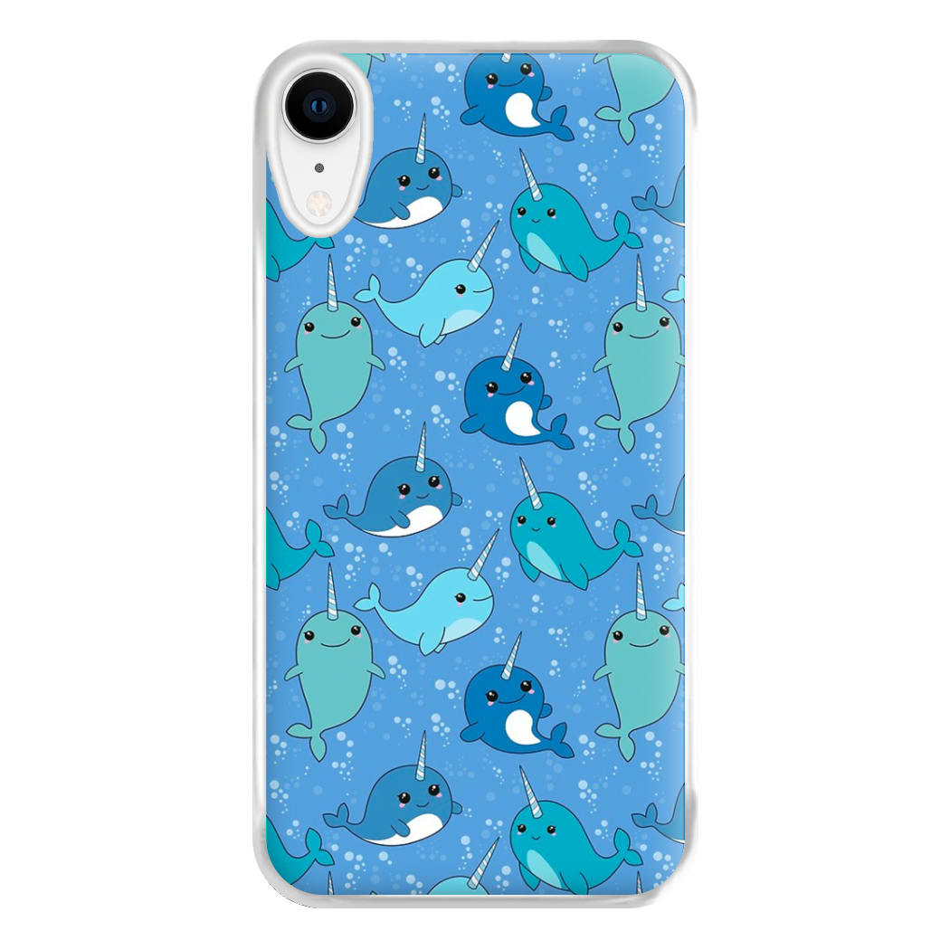 Narwhal Pattern Phone Case for iPhone XR