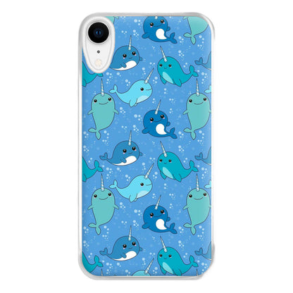 Narwhal Pattern Phone Case for iPhone XR