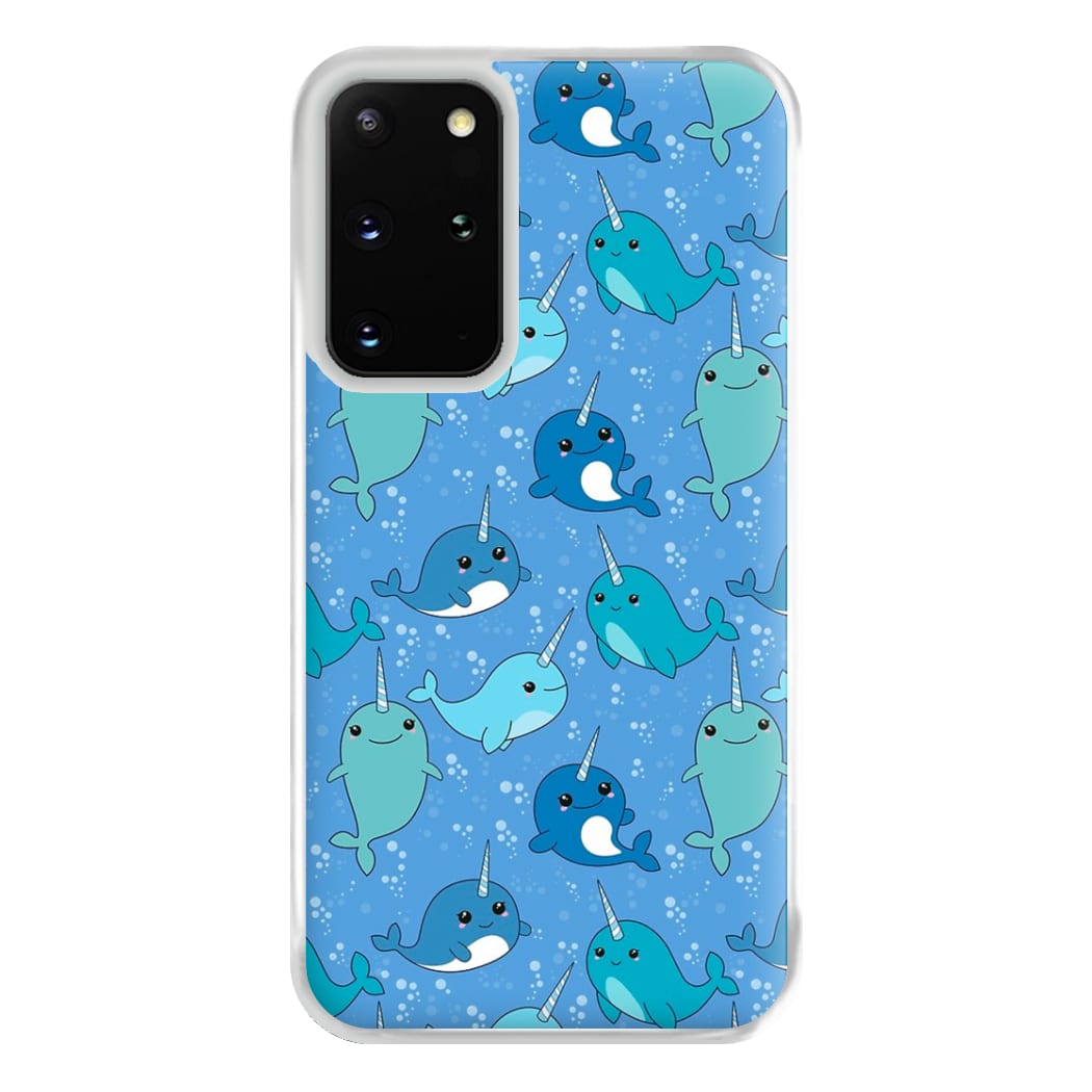 Narwhal Pattern Phone Case for Galaxy S20 Plus