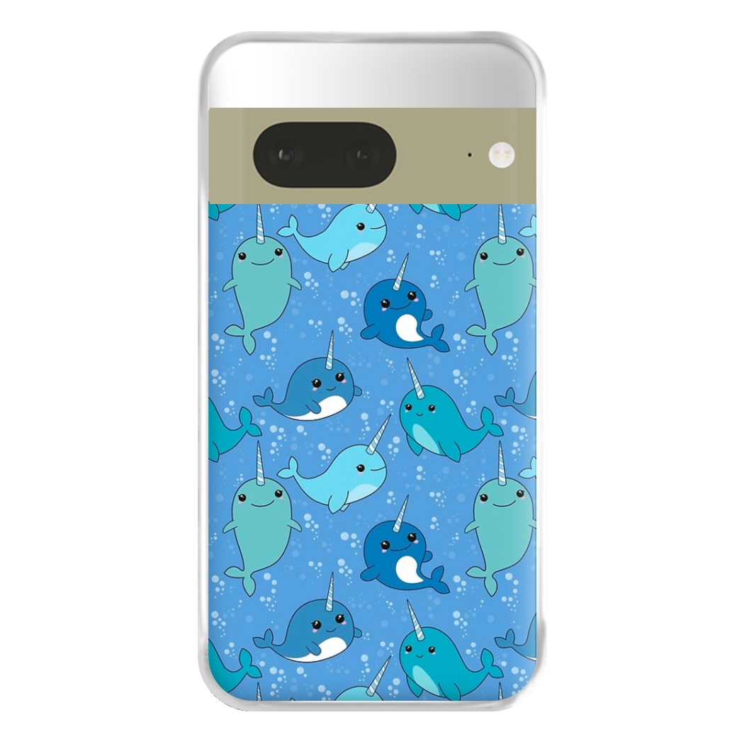 Narwhal Pattern Phone Case for Google Pixel 7a