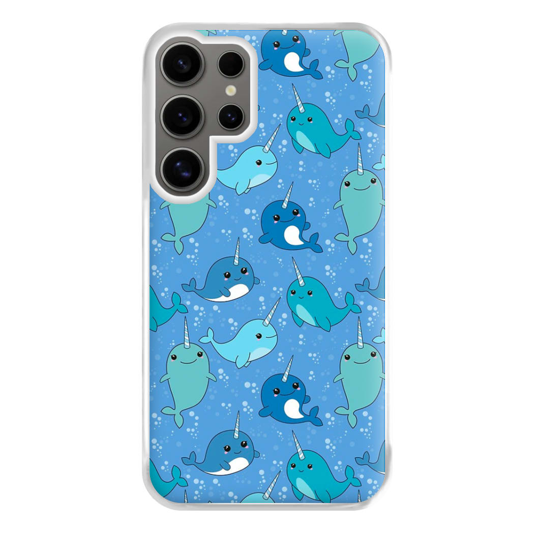 Narwhal Pattern Phone Case for Galaxy S24 Ultra