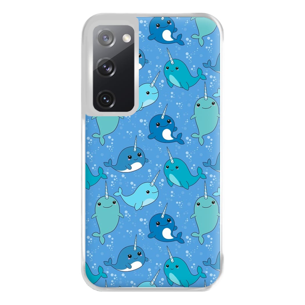 Narwhal Pattern Phone Case for Galaxy S20FE