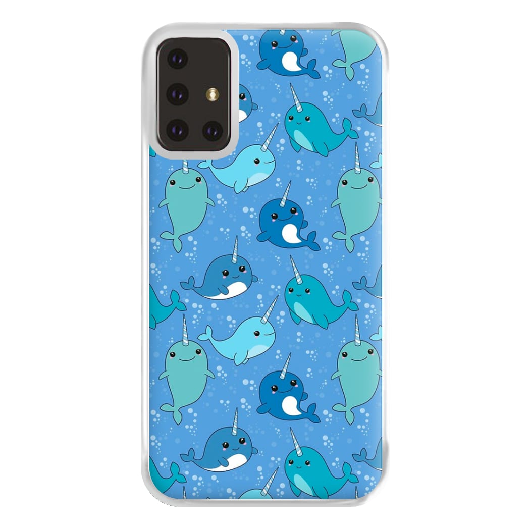 Narwhal Pattern Phone Case for Galaxy A71