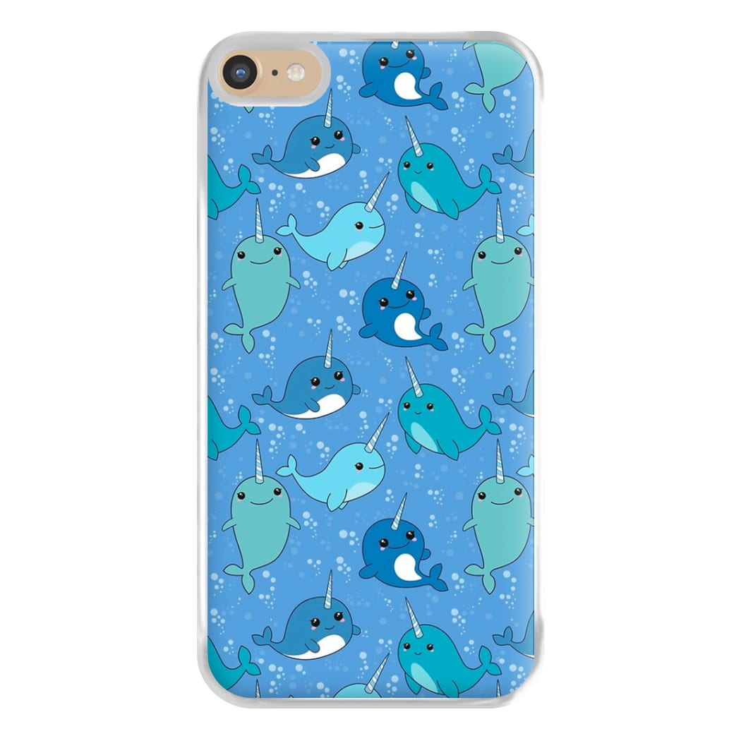 Narwhal Pattern Phone Case for iPhone 6 Plus / 7 Plus / 8 Plus