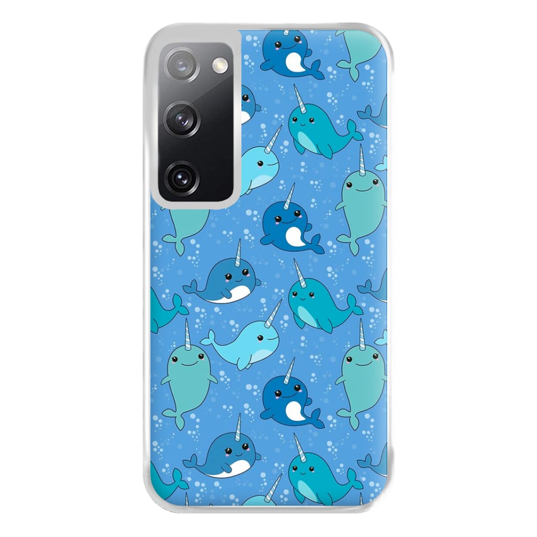 Narwhal Pattern Phone Case for Galaxy S20