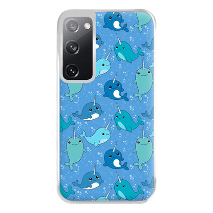 Narwhal Pattern Phone Case for Galaxy S20