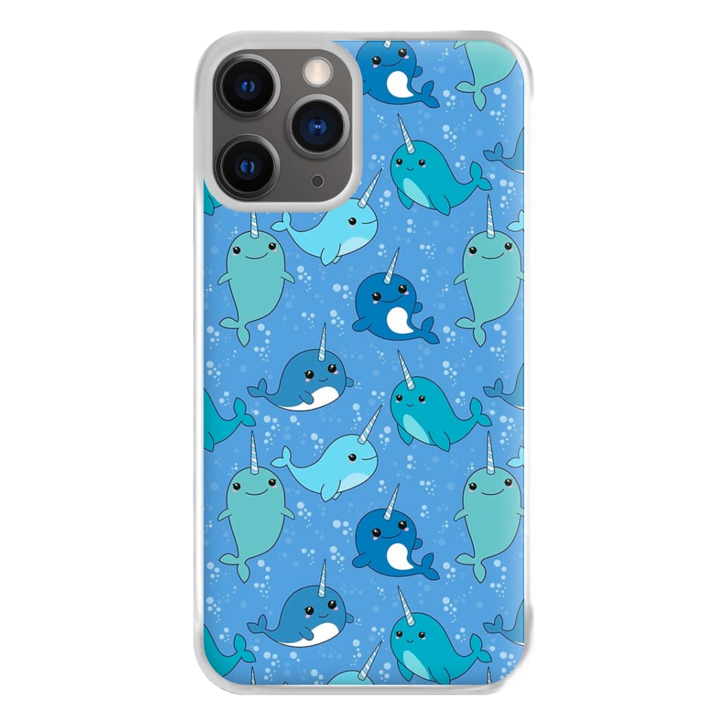 Narwhal Pattern Phone Case for iPhone 12 Pro Max