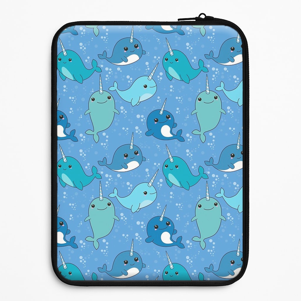 Narwhal Pattern Laptop Sleeve