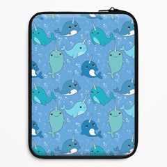 Narwhal Pattern Laptop Sleeve