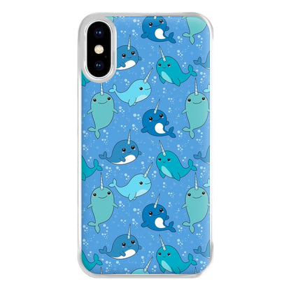 Narwhal Pattern Phone Case for iPhone XS Max