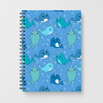 Narwhal Pattern Notebook - Fun Cases
