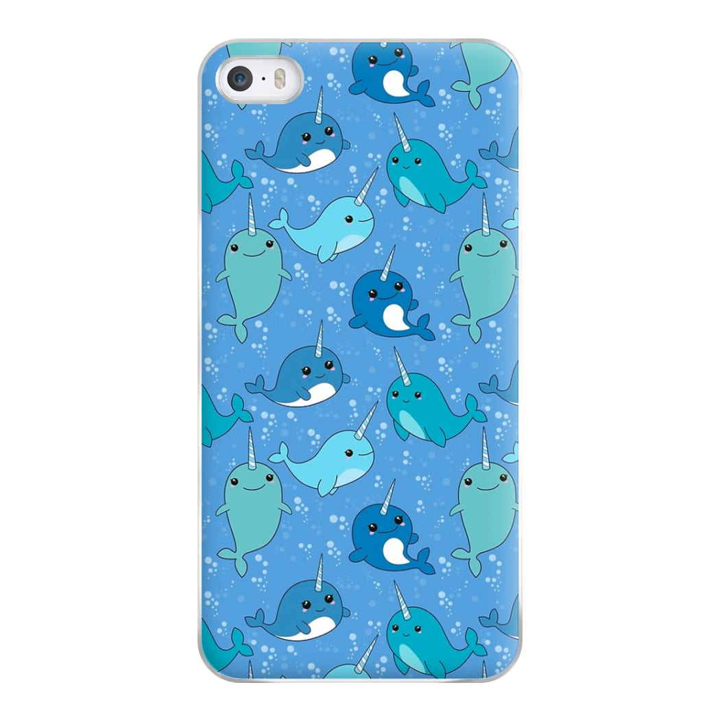 Narwhal Pattern Phone Case for iPhone 5 / 5s / SE 2016