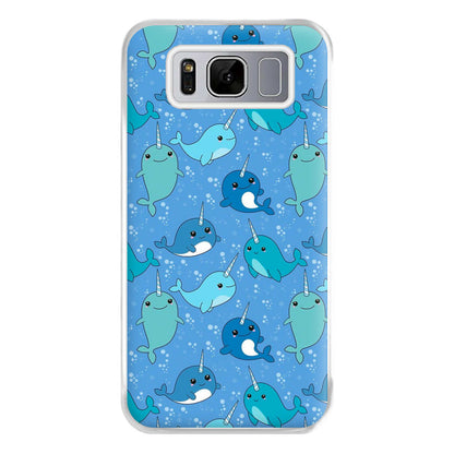 Narwhal Pattern Phone Case for Galaxy S8 Plus