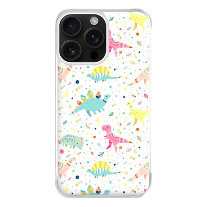 Dinosaur Pattern Phone Case for iPhone 16 Pro Max